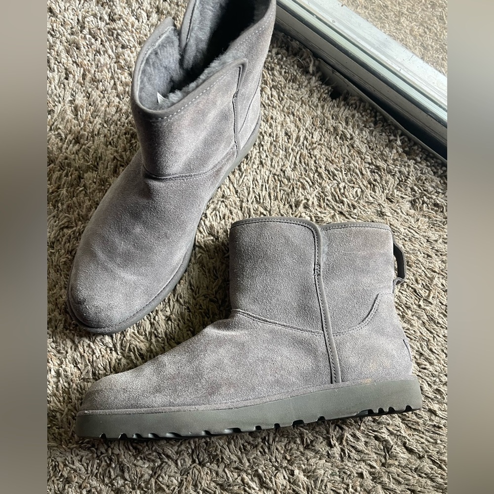 UGG Charcoal Suede Boots